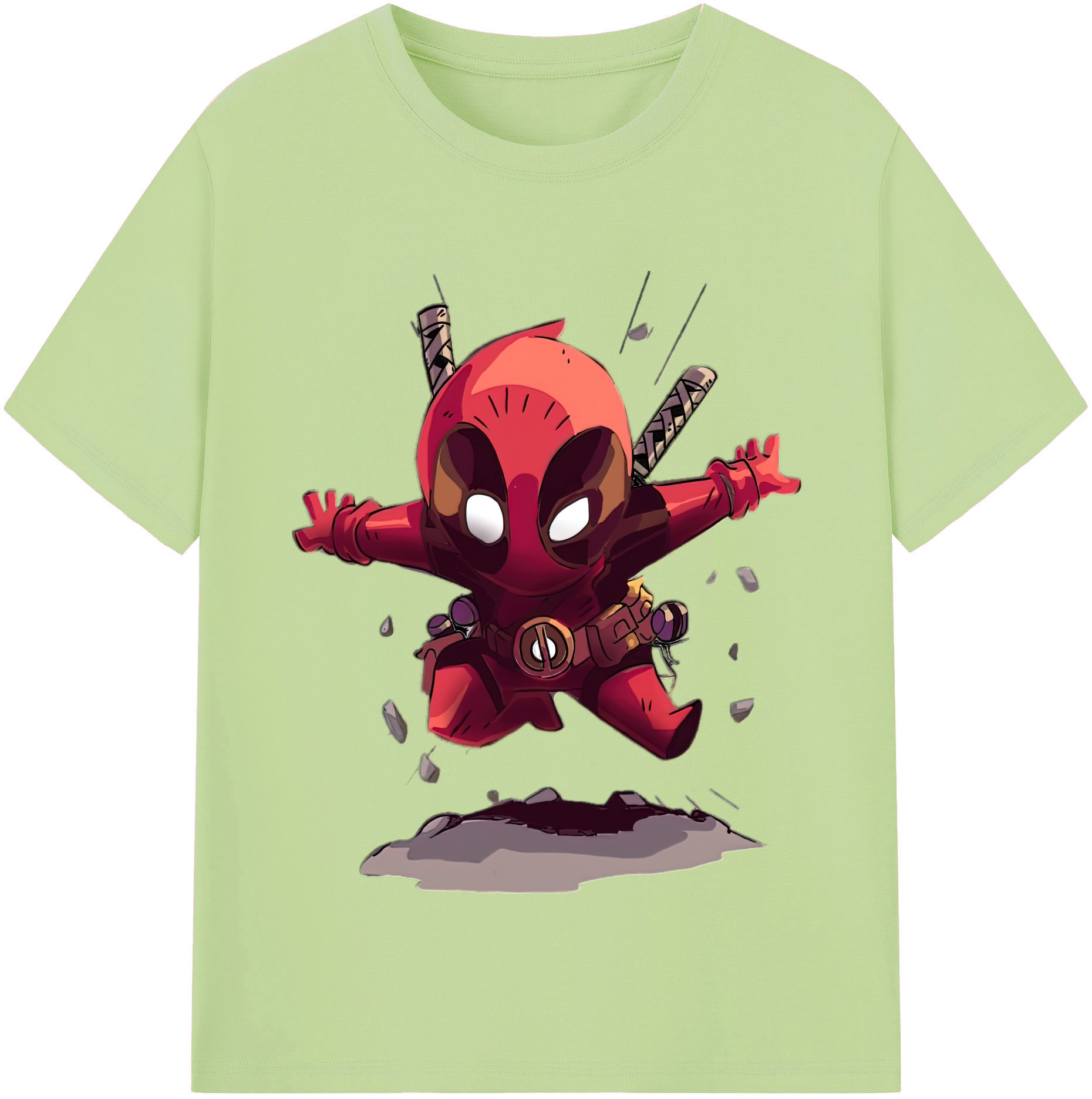 （画像用） Deadpool デッドプール 綿100％半袖Tシャツ（フロントプリント）